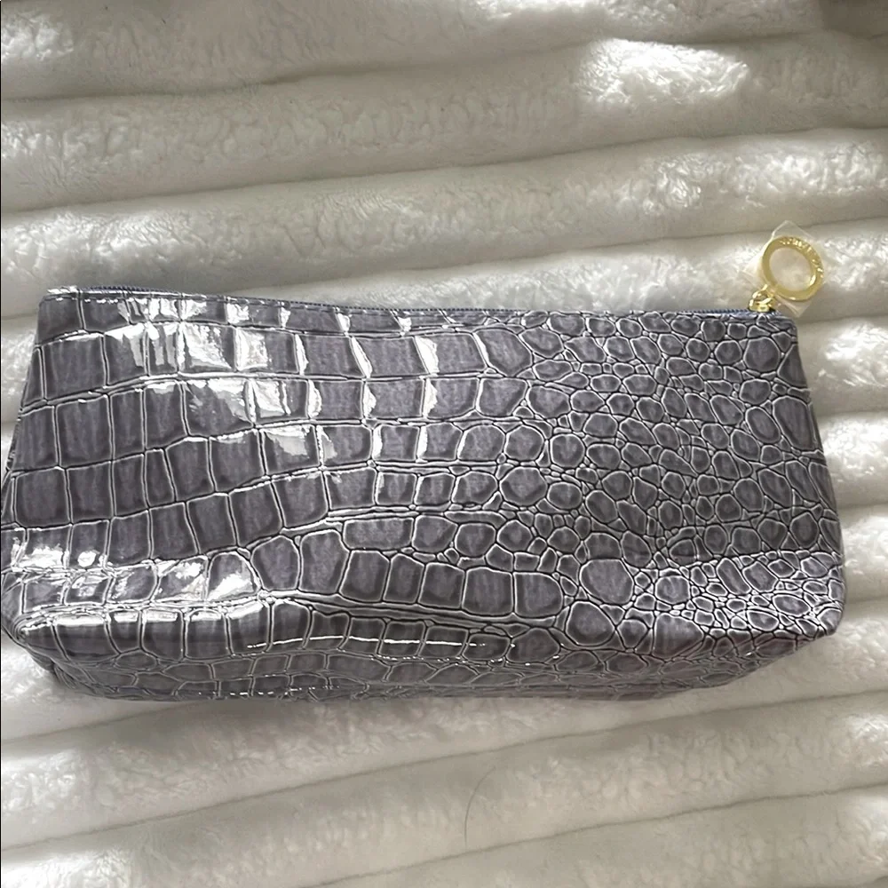 Estée Lauder NWOT Elegant Lavender Crocodile-Embossed Bag